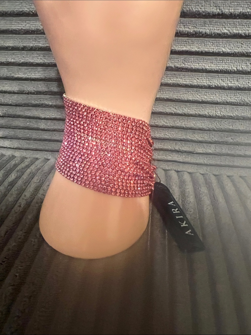 AKIRA Rose Pink Crystal Bracelet